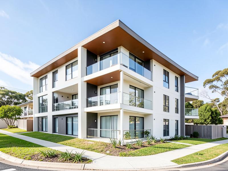 Modern low rise investment apartment building